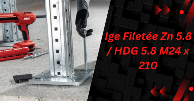 Ige Filetée Zn 5.8 / HDG 5.8 M24 x 210